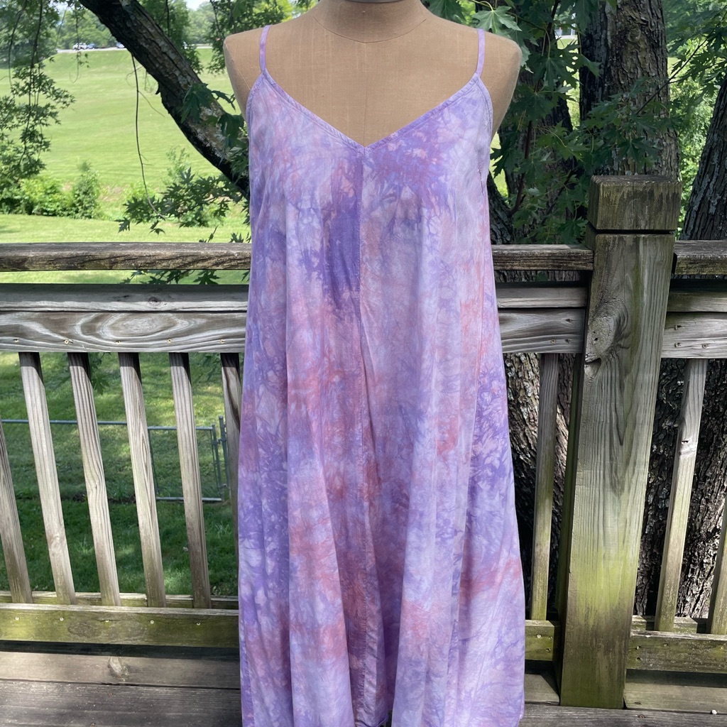 Mystree Pink And Purple Tie-Dye Boho Style Dress M